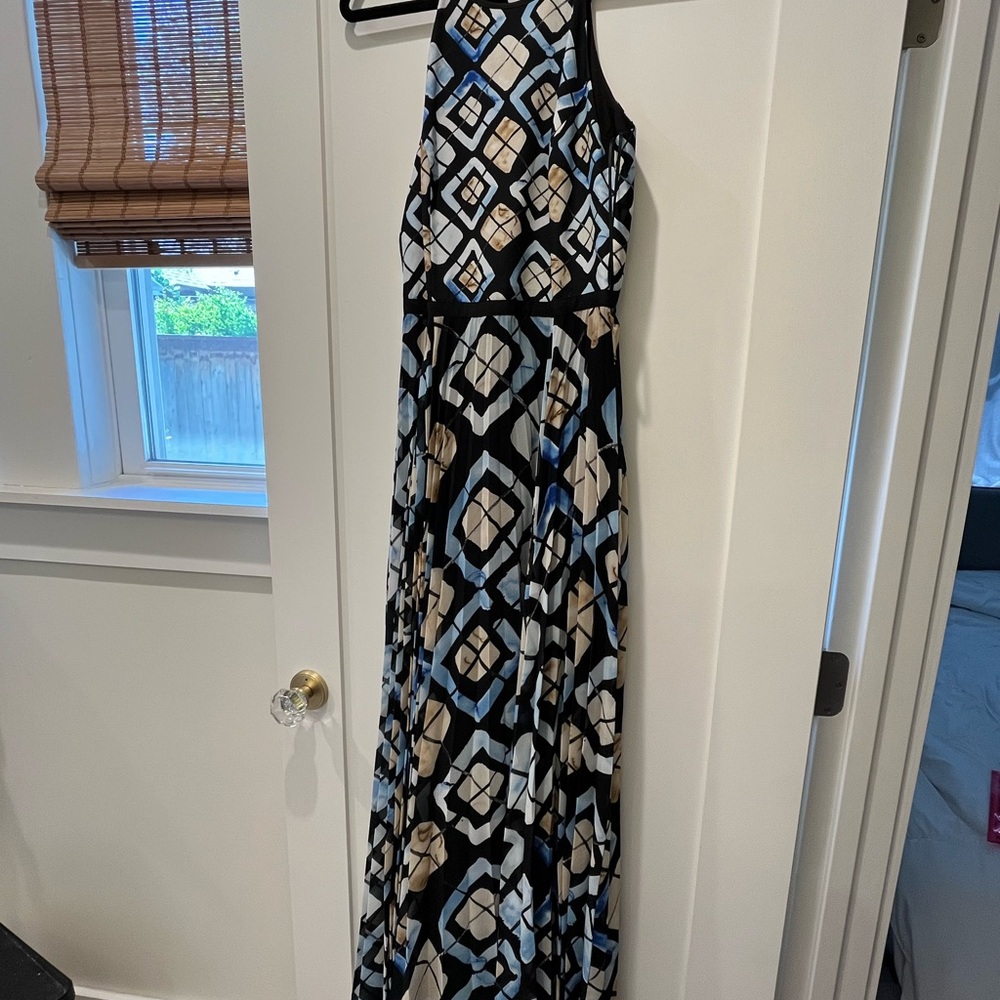 Geometric Anthropologie Patterned Maxi Dress- 2